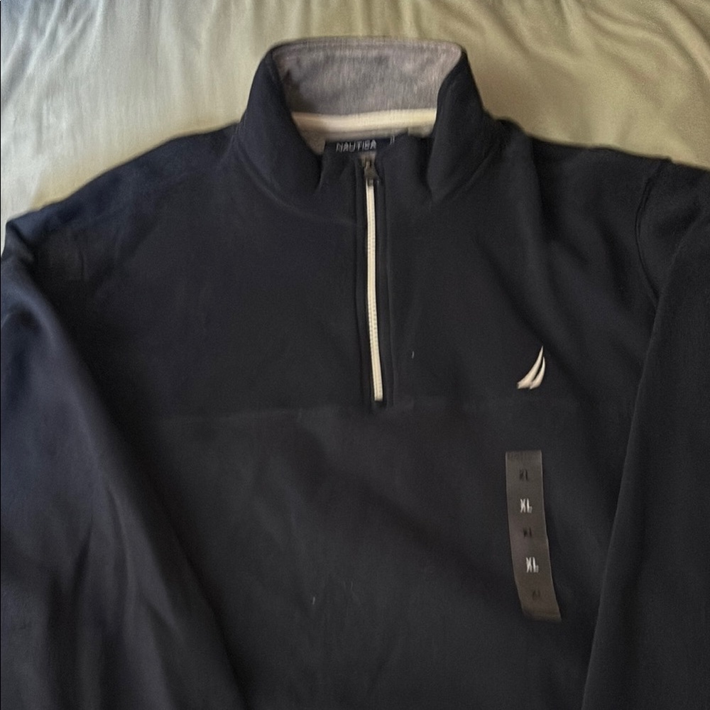 Nautica Navy Quarter-Zip Pullover